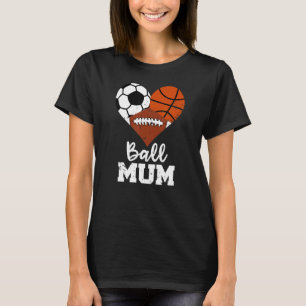 Camiseta Mamá de fútbol de baloncesto de Mamá de Baloncesto