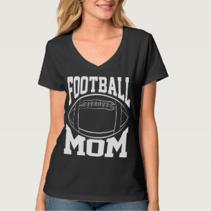 Camiseta Mamá de fútbol en blanco con nombre y número de ju