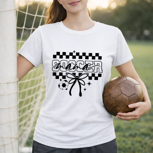 Camiseta Mamá de Fútbol Estilo Arco Coqueta Mamá de Fútbol