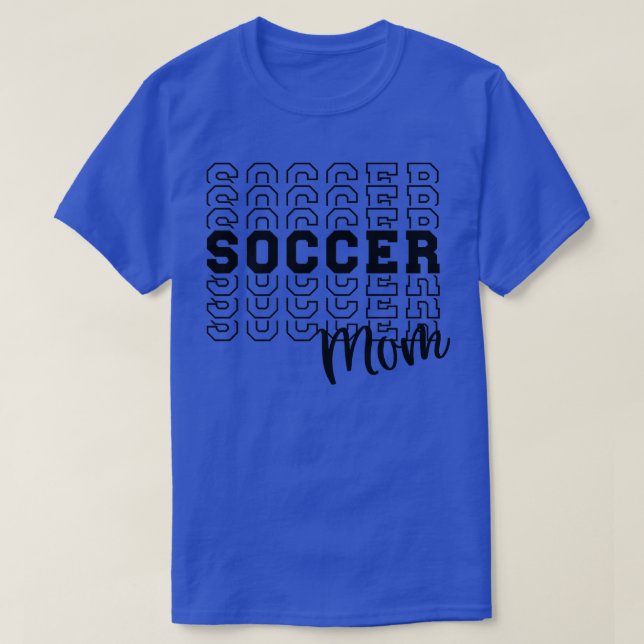Camiseta Mamá de fútbol linda Tee Co  (Diseño del anverso)