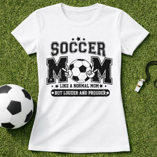 Camiseta Mamá de fútbol más fuerte y orgullosa día de parti