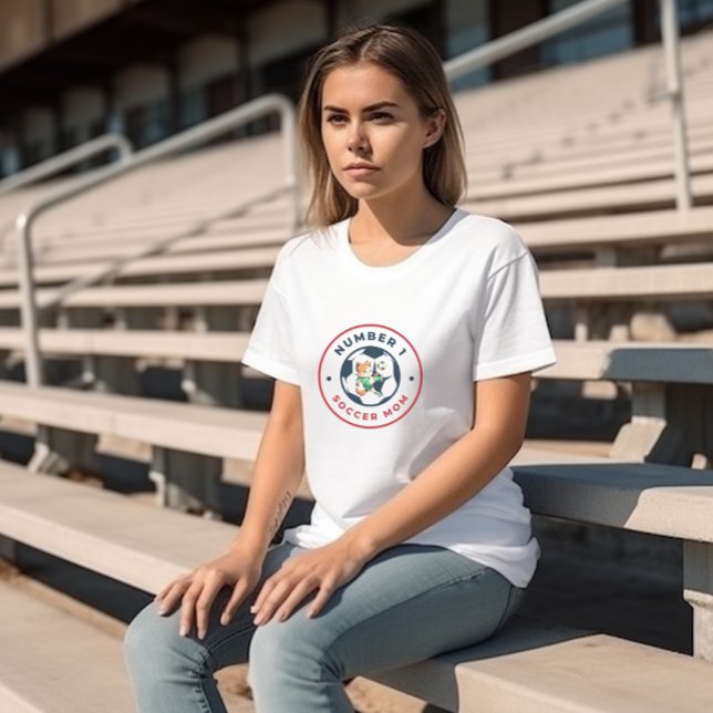 Camiseta Mamá de fútbol número uno (Subido por el creador)