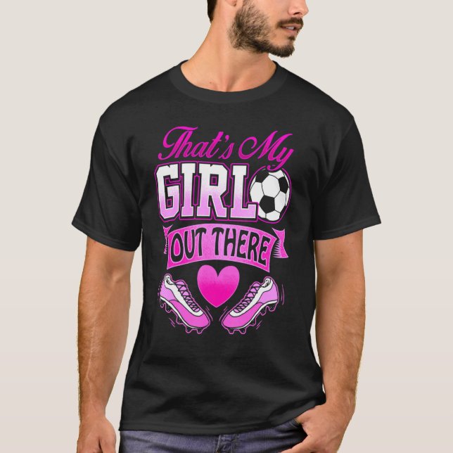 Camiseta Mamá De Fútbol Orgullosa Que Mi Hija Fuera (Anverso)