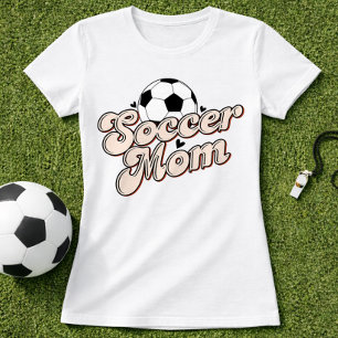 Camiseta Mamá de Fútbol Retro Vintage