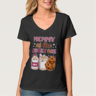 Camiseta Mamá de Galletas y Leche de Dulce Uno Cumpleaños 1
