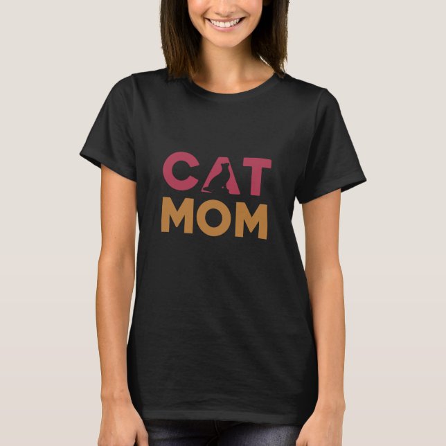 Camiseta Mamá de gato (Anverso)