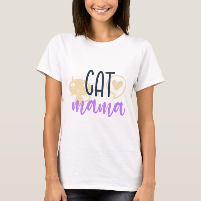 Camiseta Mama De Gato (Anverso)