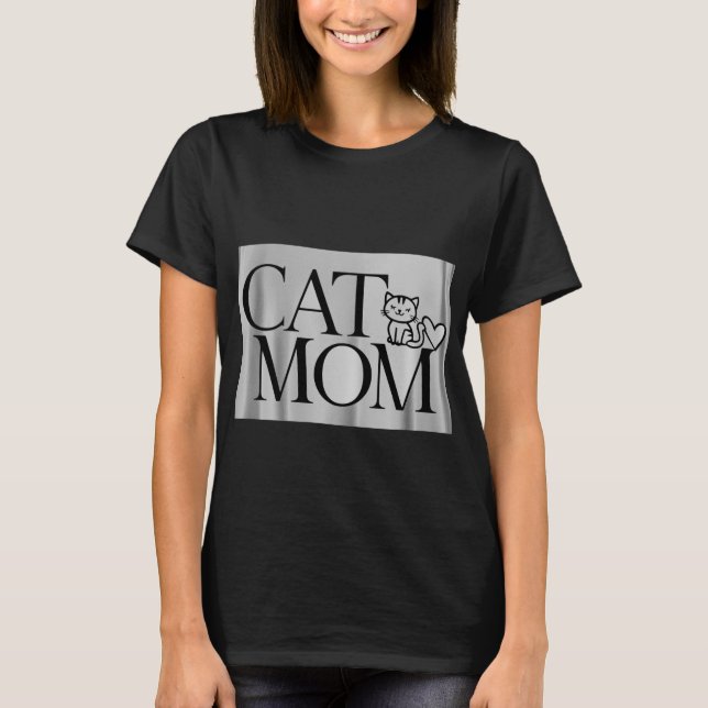 Camiseta Mamá de gato (Anverso)