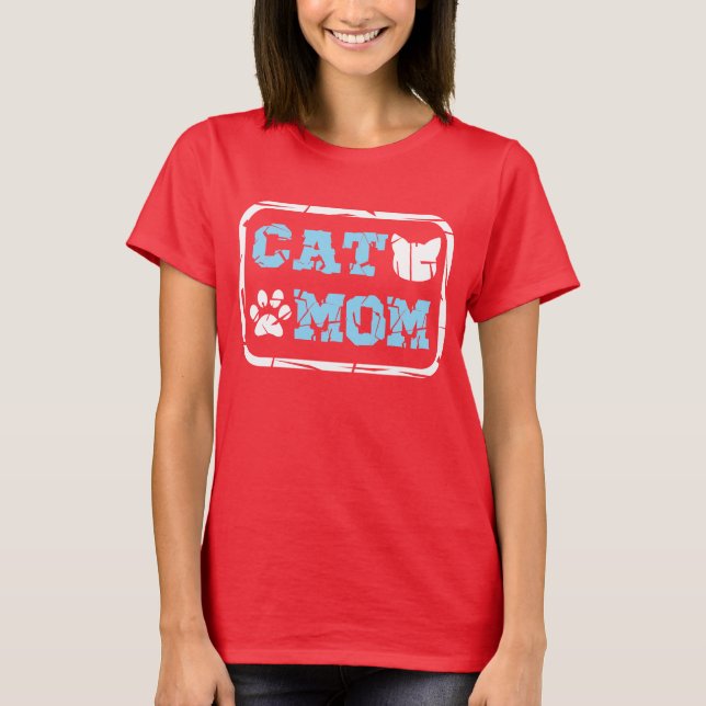 Camiseta Mamá de gato (Anverso)