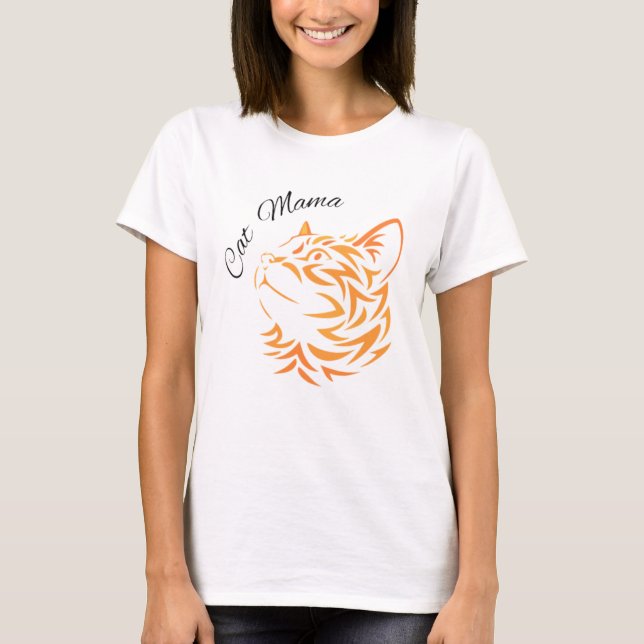 Camiseta Mama De Gato (Anverso)
