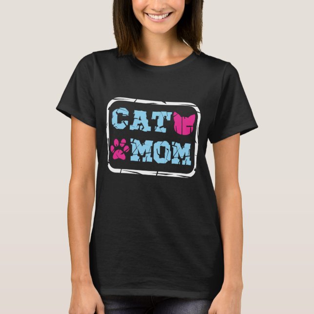 Camiseta Mamá de gato (Anverso)