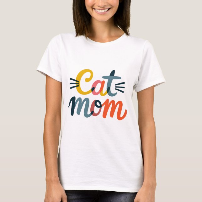 Camiseta Mamá de gato (Anverso)