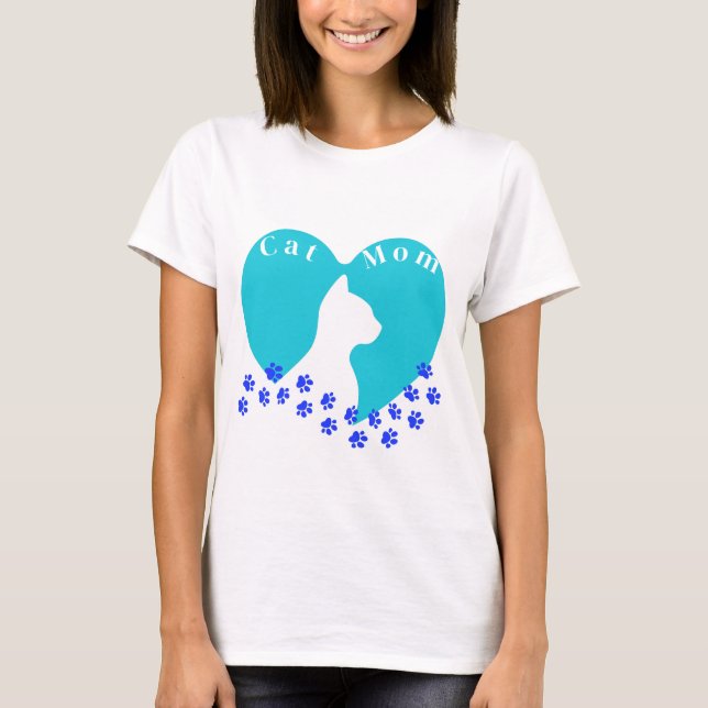 Camiseta Mamá de gato (Anverso)