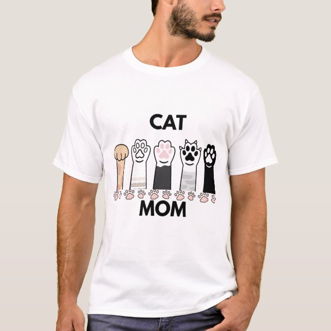 Camiseta Mamá de gato (Anverso)