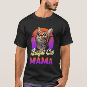Camiseta MAMÁ DE GATO BENGALÍ Mamá de gato bengalí de amor