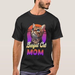 Camiseta MAMÁ DE GATO BENGALÍ Mamá de gato bengalí de amor