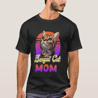 Camiseta MAMÁ DE GATO BENGALÍ Mamá de gato bengalí de amor 