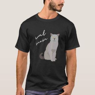 Camiseta Mamá de gato British Shorthair para gato