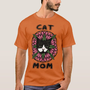 Camiseta Mamá de gato de Tuxedo