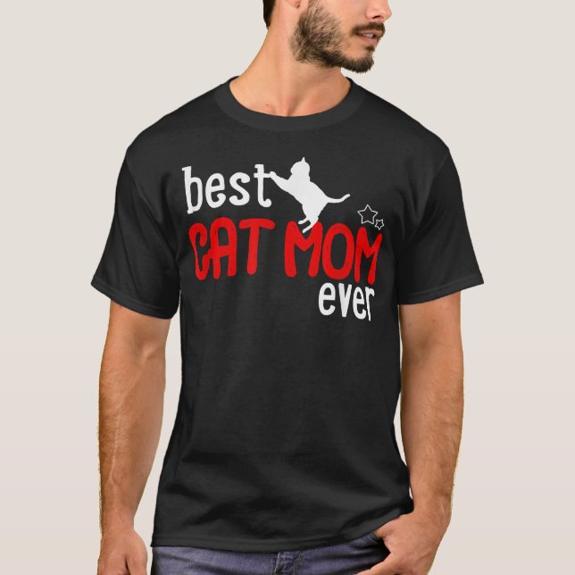 Camiseta Mamá de gato   La mejor mamá de gato del mundo  (Anverso)