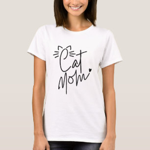 Camiseta Mamá de gato lindo