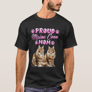 Camiseta Mamá de gato MAINE COON ORGULLOSA MAMÁ DE MAINE CO