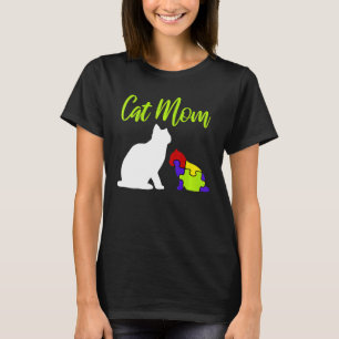 Camiseta Mamá de gato orgullosa autismo madre Asperger Asd 