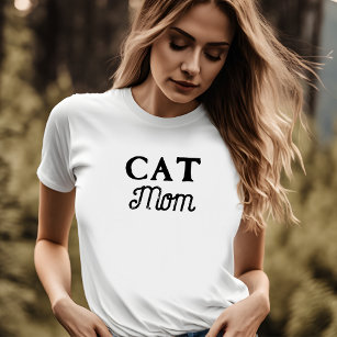 Camiseta Mamá de gato   Propietario del Mascota de guiones 