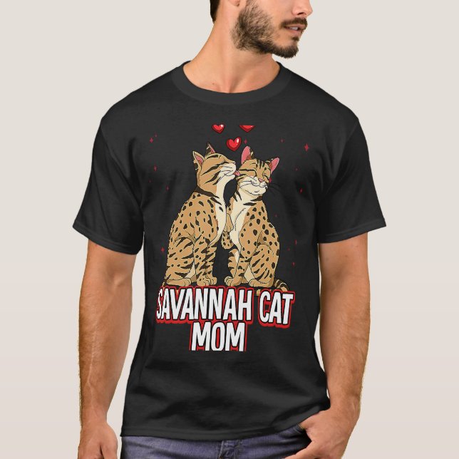 Camiseta Mamá de gato Savannah (Anverso)