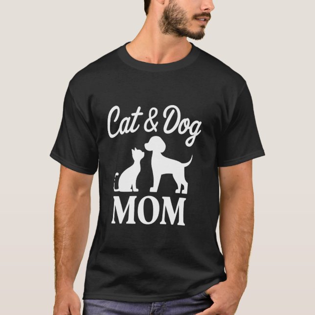 Camiseta Mamá de Gato y Perro (Anverso)