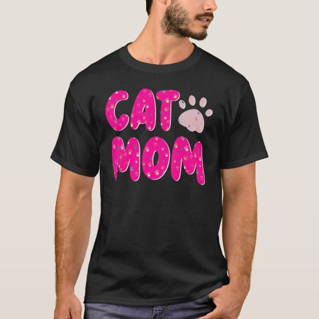 Camiseta Mamá de Gatos (Anverso)