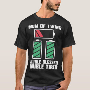 Camiseta Mamá de gemelos doble bendecido doble tigre