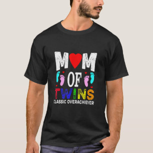 Camiseta Mamá De Gemelos Gemelos Clásicos De Mayores De Éxi