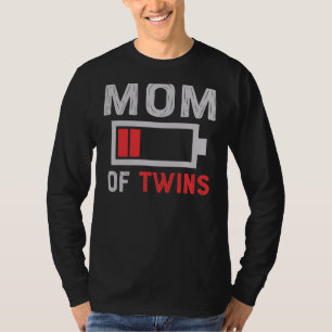 Camiseta Mamá De Gemelos Presentes De Las Madres Hijas De H