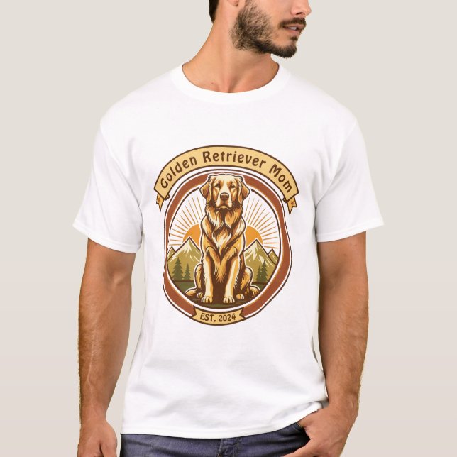 Camiseta Mamá de Golden Retriever (Anverso)