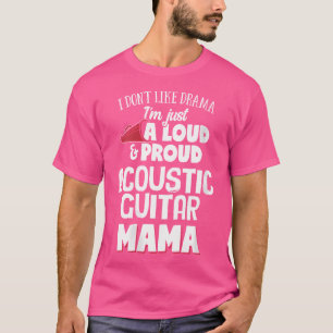 Camiseta Mamá De Guitarra Acústica De Mujeres - Mamá Ruidos