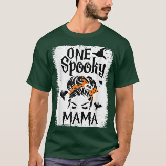 Camiseta Mamá de Halloween vive desordenada Bun Scary Spook