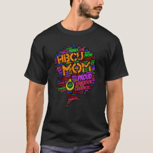 Camiseta Mamá de HBCU africana con palabras padre