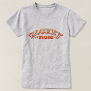 Camiseta Mamá de hockey con nombre y número de nuevo impres