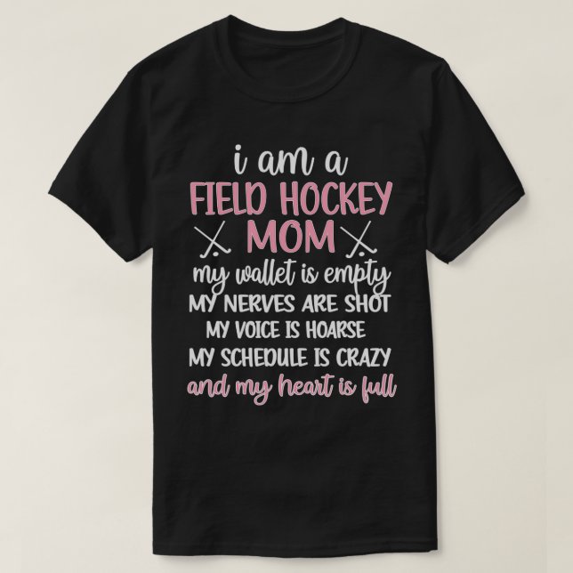 Camiseta Mamá De Hockey De Campo Hockey De Hockey De Campo  (Diseño del anverso)