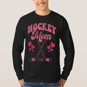 Camiseta Mamá de hockey divertida amante del frisbee retro 