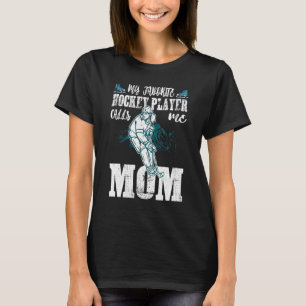 Camiseta Mamá de hockey - mi jugador favorito de hockey me