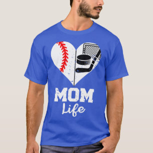 Camiseta Mamá de Hockey sobre Béisbol divertido