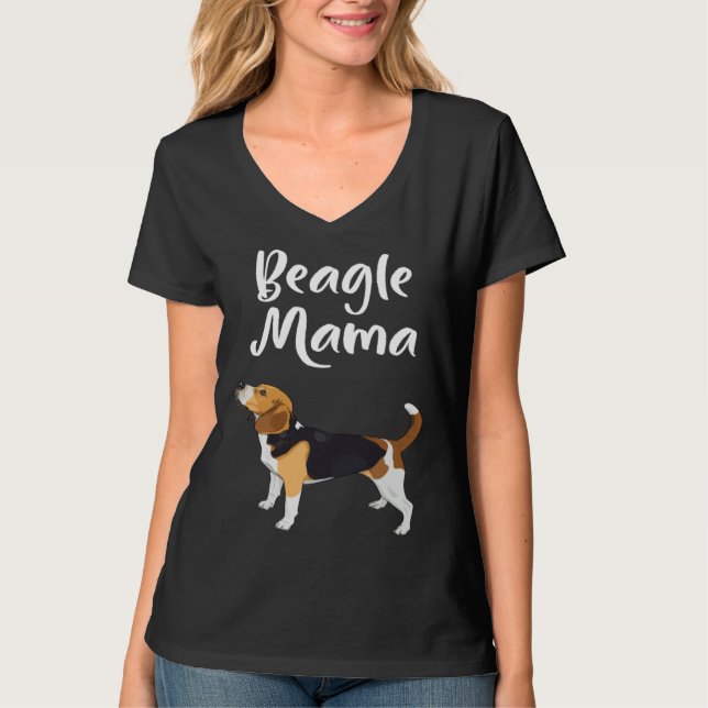 Camiseta Mamá de Husky Lindo Mujer Mamá de Perro   3 (Anverso)