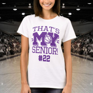 Camiseta Mamá de jugador de baloncesto sénior número de cam