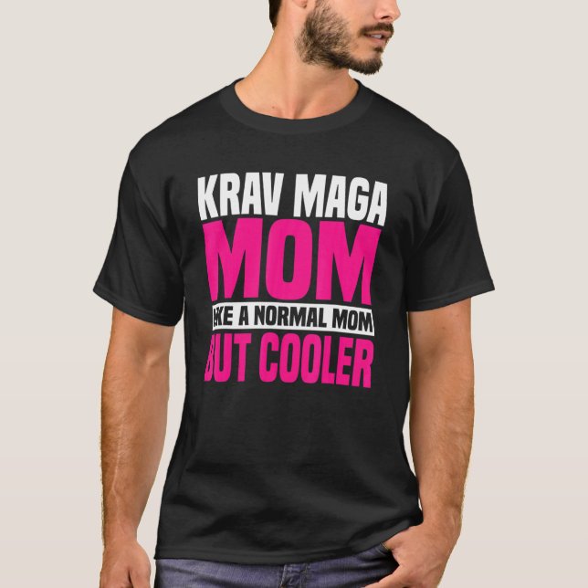 Camiseta Mamá de Krav Maga Contacta Con Combate Mma Autodef (Anverso)