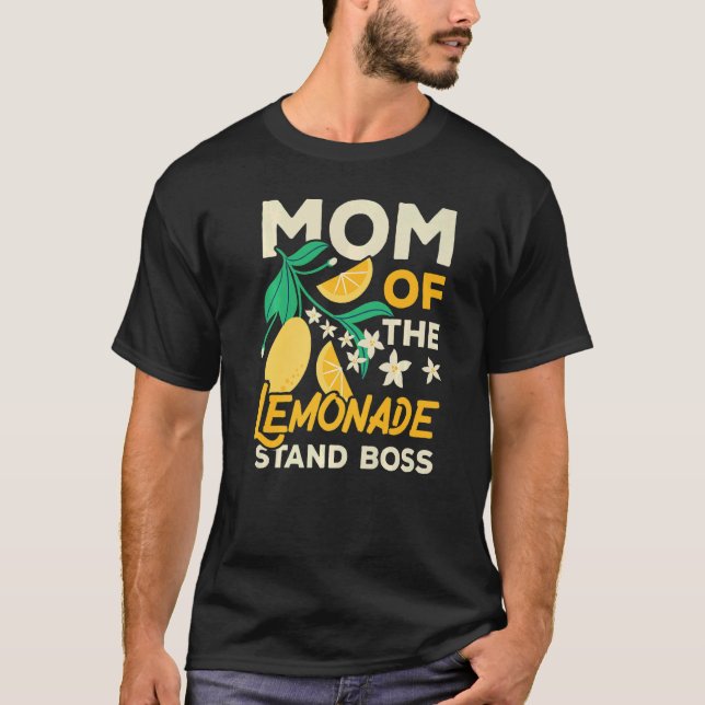 Camiseta Mamá De La Base De Lemonade Boss Lemon Fruit Bever (Anverso)