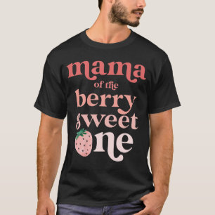 Camiseta Mamá de la Berry Sweet One Strawberry First Birth