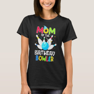 Camiseta Mamá de la bolera de cumpleaños madre madre madre