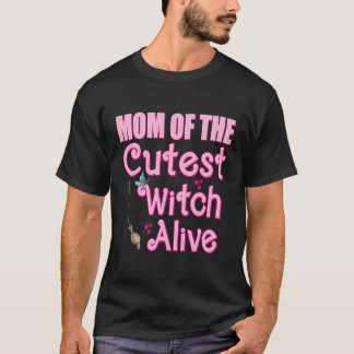 Camiseta Mamá De La Bruja Más Cuidadosa Viva Hallowe Famili